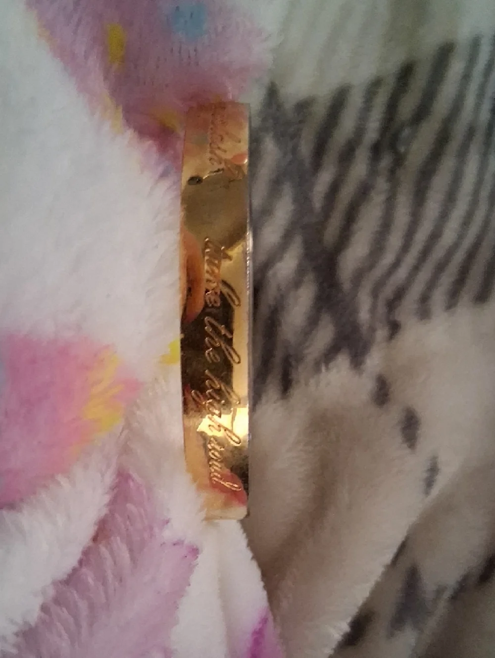 kate spade Gold Tone Engraved Bangle Bracelet - Picture 2 of 6